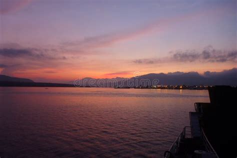 Sunset on bali beach stock photo. Image of horizon, cloud - 265177608