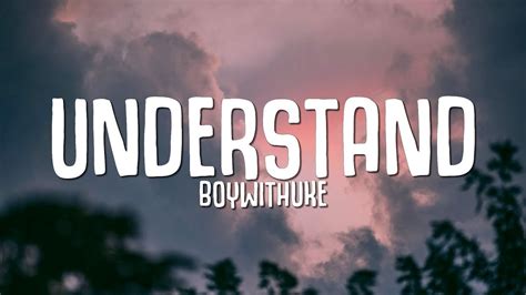 Boywithuke Understand Lyrics Youtube