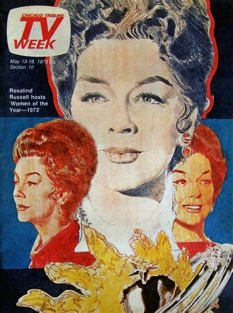 Chicago Tribune Tv Week May Rosalind Russell Hosts Women