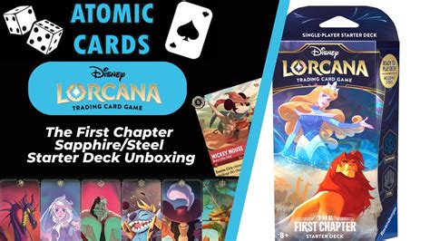 Disney Lorcana Unboxing The First Chapter Starter Deck Sapphire