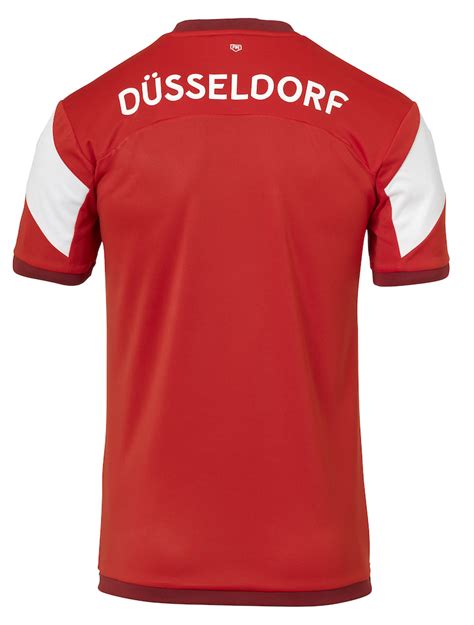 uhlsport Fortuna Düsseldorf F95 Heimtrikot KA 18 19 rot weiß Teamwear