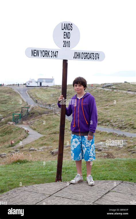 Lands End Signpost Hi Res Stock Photography And Images Alamy