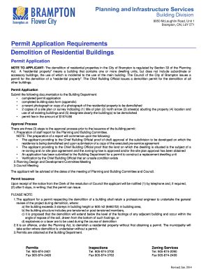 Fillable Online Brampton Permit Application The City Of Brampton