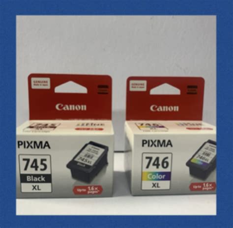 Canon 745 Xl And 746 Original Ink Cartridge Set Pg745 Xl And Cl746