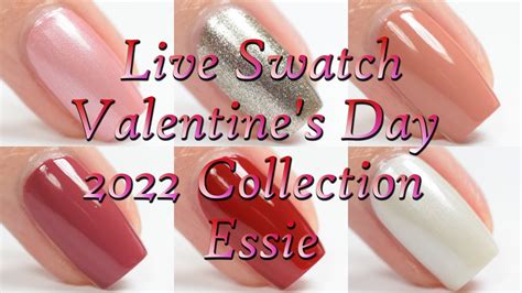 Essie Valentine S Day 2022 Collection Live Swatch YouTube