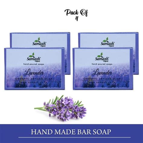 Samazh Organic Lavender Handmade Herbal Soap 100 Natural And Organic