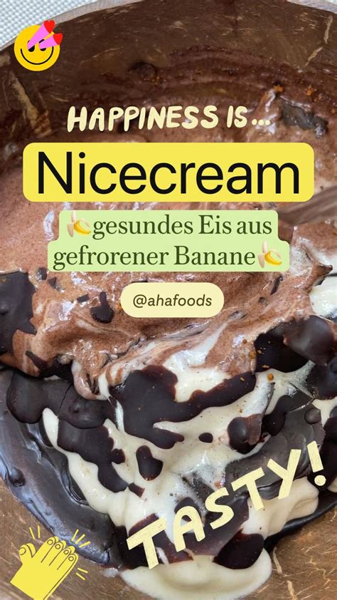 Nicecream Gesundes Eis Aus Gefrorener Banane Einfaches Cremiges