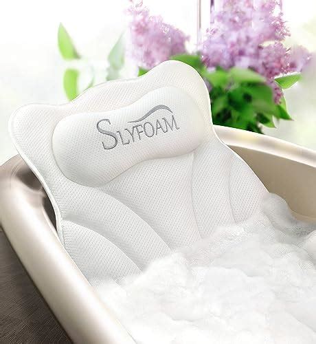 Coastacloud Bath Pillow Spa Bathtub Pillow With Large Suction Cups