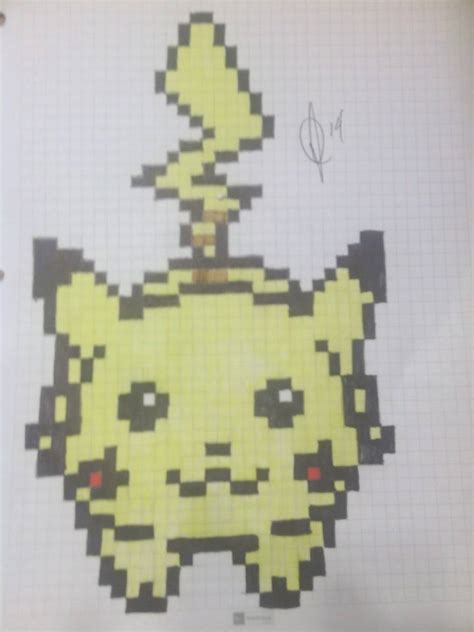 Pikachu Pixal Art By Pokefanatic24369 On Deviantart