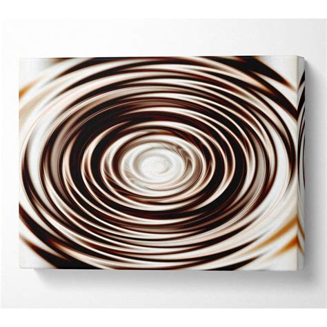 Perfect Chocolate Ripple Canvas Print Wall Art