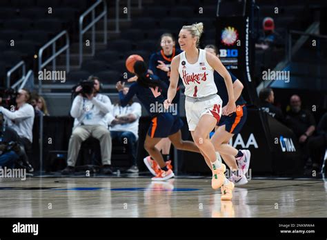 Indianapolis In March 03 Nebraska Guard Jaz Shelley 1 Smiles During A Big Ten Tournament