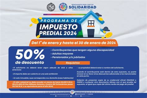 Contin A En Enero Programa De Descuentos En Predial En Solidaridad