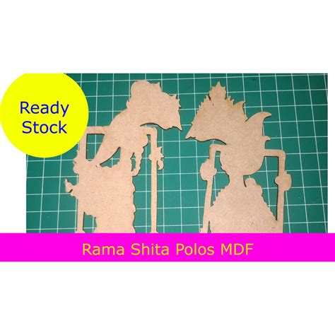 Jual Siluet Wayang Rama Shinta Polos Chipboard Kayu Mdf Triplex