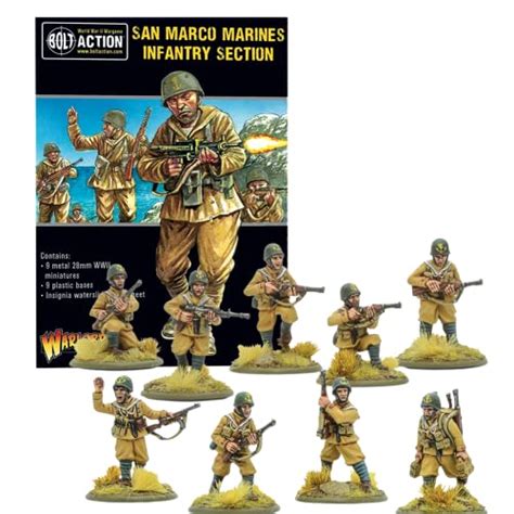 Wargames Delivered Bolt Action Miniatures San Marco Marines Infantry