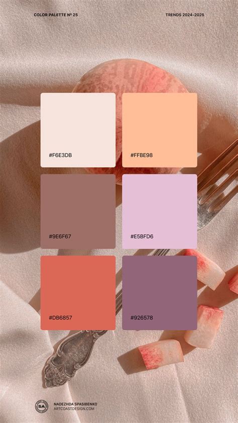 2024 Color Trends Peach Fuzz Palettes Peach Color Palettes Brand