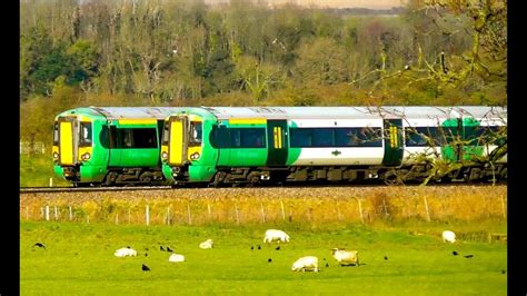 Southern Class 377s At Arundel On The Arun Valley Line Youtube