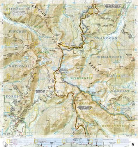 Washington Pacific Crest Trail Maps National Geographic Trails