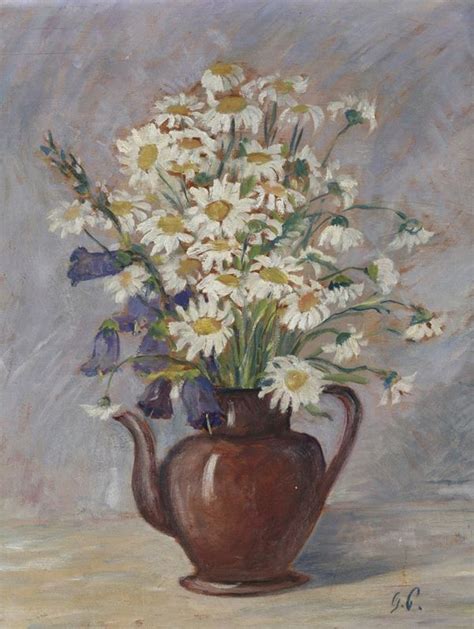 Giacomo Picollo Vaso Di Fiori Olio Su Tavola Asta Antiquariato E