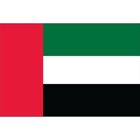 United Arab Emirate Flag 3 x 5 ft. Indoor Display Flag