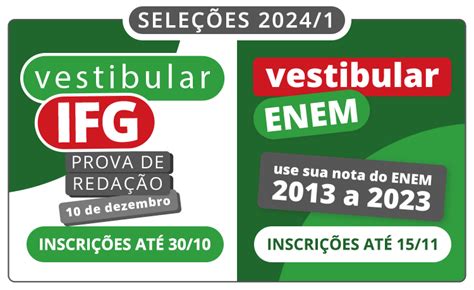 Instituto Federal De Goi S Ifg Oferta Mais De Vagas Em Dois