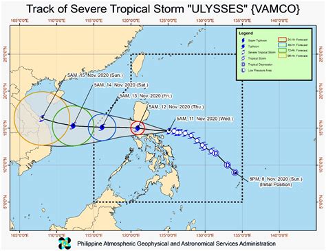 ‘Ulysses’ nearing typhoon category, says Pagasa | Inquirer News