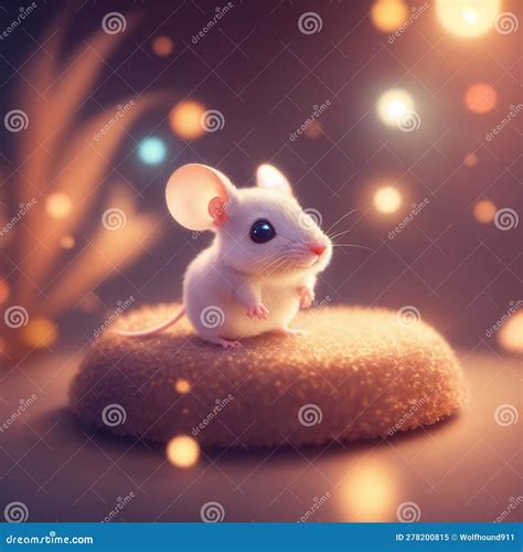 Very Detailed Cute Mouse Generate Ai Stock Illustration