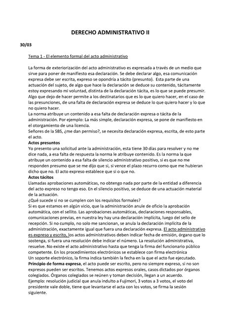 Admi 2 Apuntes DERECHO ADMINISTRATIVO II 30 Tema 1 El Elemento