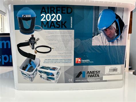 Anest Iwata Full Face Air Fed Paint Mask NEW 2020 PPE 2k Compliant