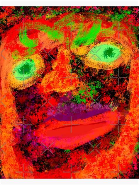 "Trippy face " Poster for Sale by Joelartdesigns | Redbubble