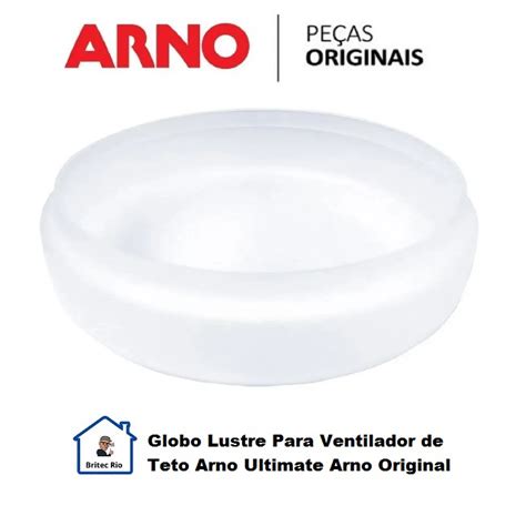 Globo Lustre Em Vidro Para Ventilador De Teto Arno Ultimate Arno