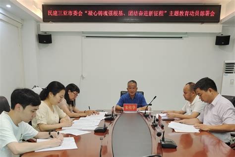 民建三亚市委会召开“凝心铸魂强根基、 团结奋进新征程”主题教育动员部署会 民建海南省委