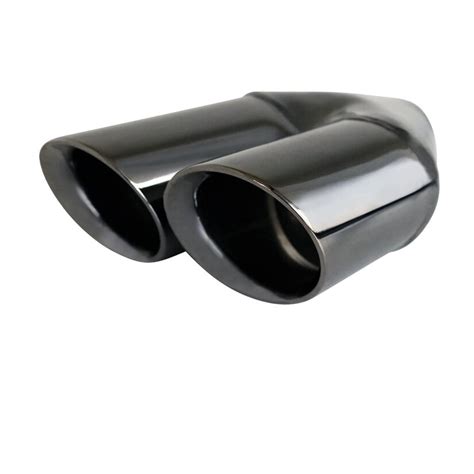 Angle Cut Inner Cone Black Chrome Exhaust Tip 225 In Twin 3 Out