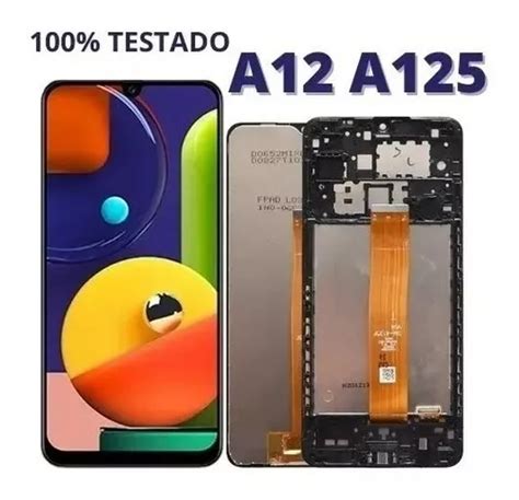 Display Tela Touch Frontal Para Galaxy A12 A125 Aro Nacional Frete grátis