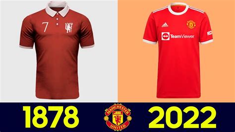 ⚽ The Evolution Of Manchester United Football Kit All Manchester