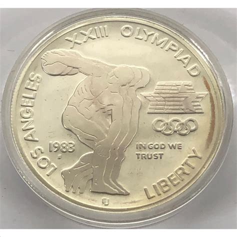 S Los Angeles Xxiii Olympiad Proof Silver Dollar Commemorative