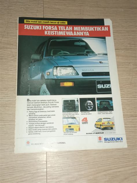 Iklan Cetak Jadul Mobil Suzuki Forsa Antik Pajangan Di Carousell