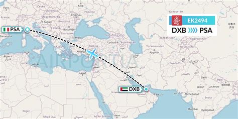 EK2494 Flight Status Emirates Dubai To Pisa UAE2494