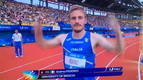 Universiadi Live Andrea Federici Nella Finale Dei Ancora