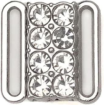 Amazon VEVESI 10 Sets12mm Metal Bra Rhinestone Front Clasp Bikini