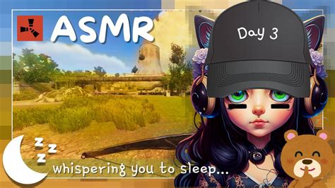 ASMR Rust DAY 3 Solo Vanilla Server Whispers Keyboard Sounds