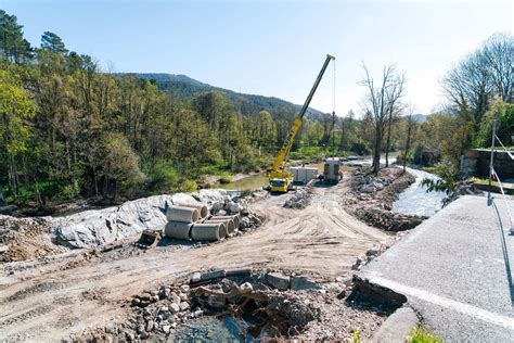 Chamborigaud le pont provisoire sera livré début mai Le Mag