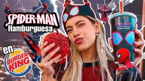 🕷️🕸️probando El Menu De Spiderman En Burger King🍔 Youtube