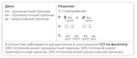 Определите соотношение фенотипов у потомков при скрещивании двух ...