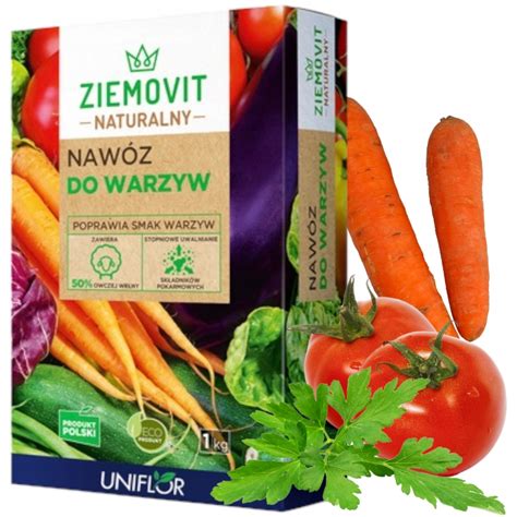 NATURALNY NAWÓZ DO WARZYW POMIDORÓW OGÓRKÓW CEBULI EKO 1KG ZIEMOVIT