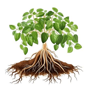 Plant With Root Png Illustration Above Agriculture Anatomy PNG