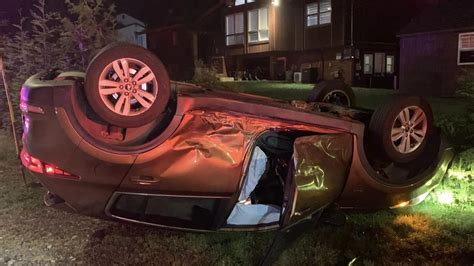 Minor Injuries Reported From 2 Car Rollover Crash In Monsey