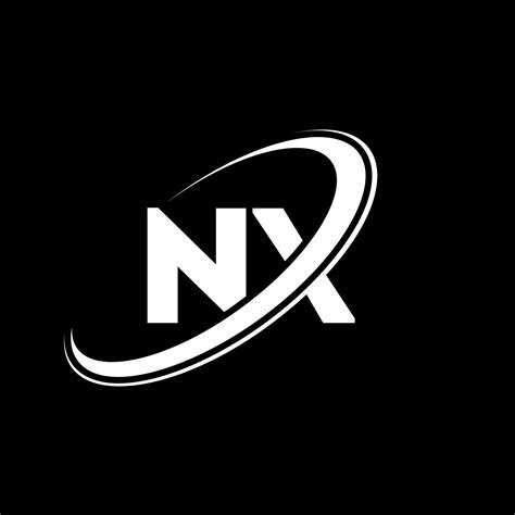 Dise O Del Logotipo De La Letra Nx Nx Letra Inicial Nx C Rculo