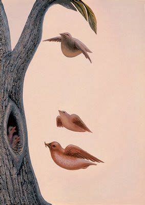 Face With Tree Birds Optical Illusion Spectacular Optical