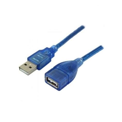 Usb Extension Cable Blue Crystal Male To Female 10m Rashid Computers