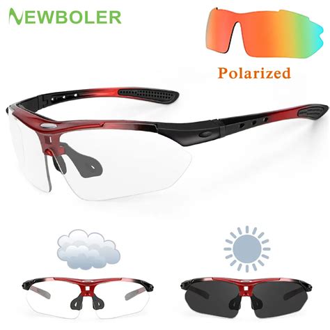 Sports Goggles Cycling Photochromic Polarized Newboler Polarized